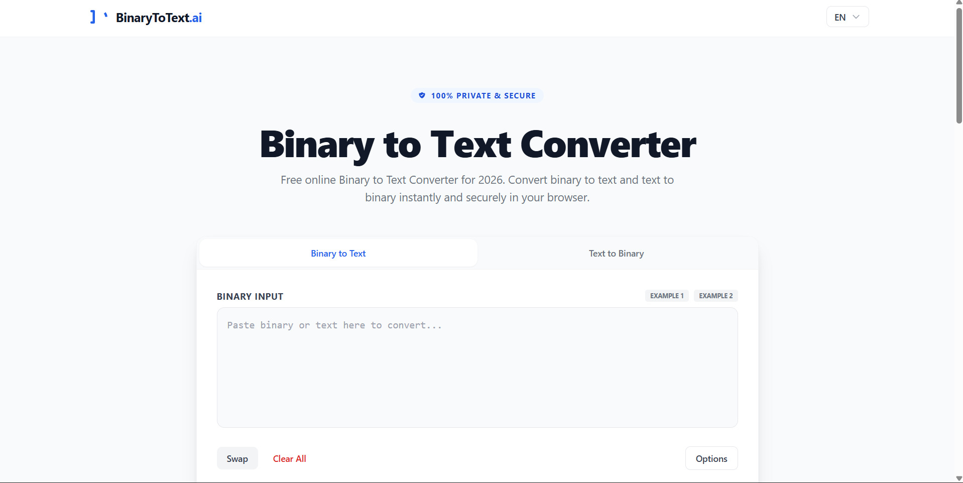 Binary to Text