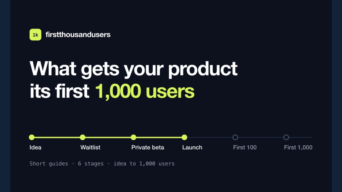 First 1,000 Users