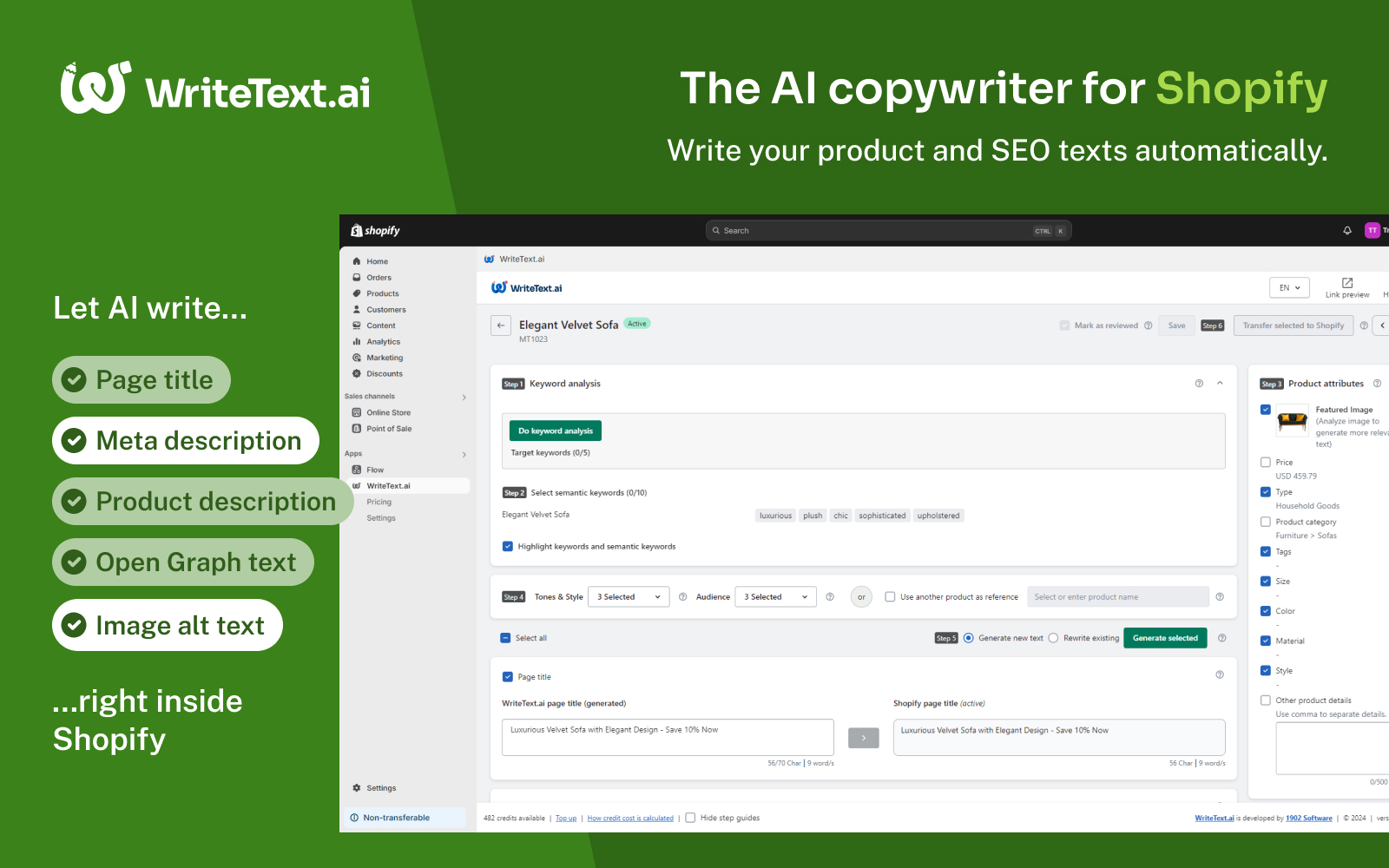 WriteText.ai for Shopify 