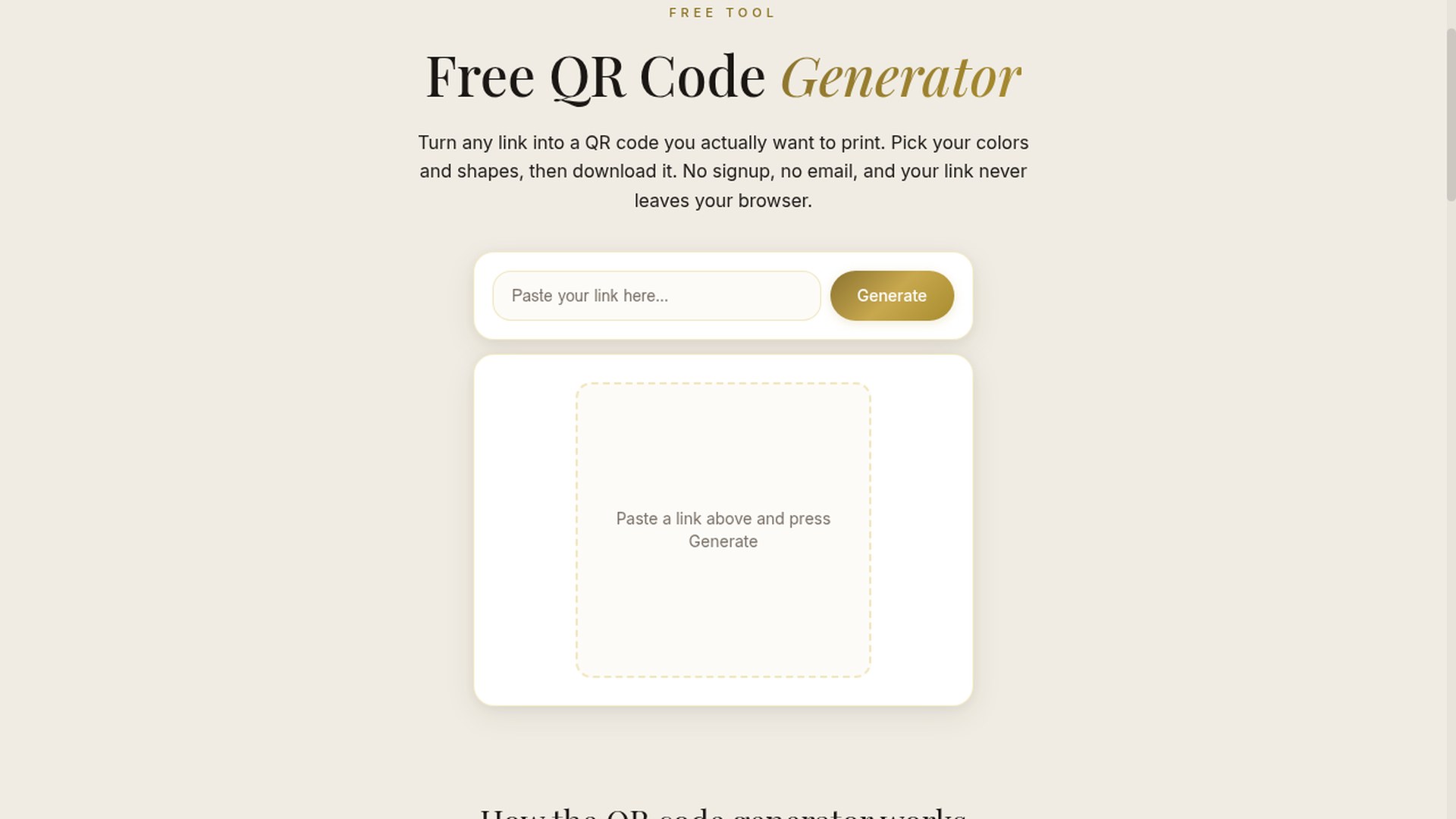 ScanIt QR Code Generator app preview