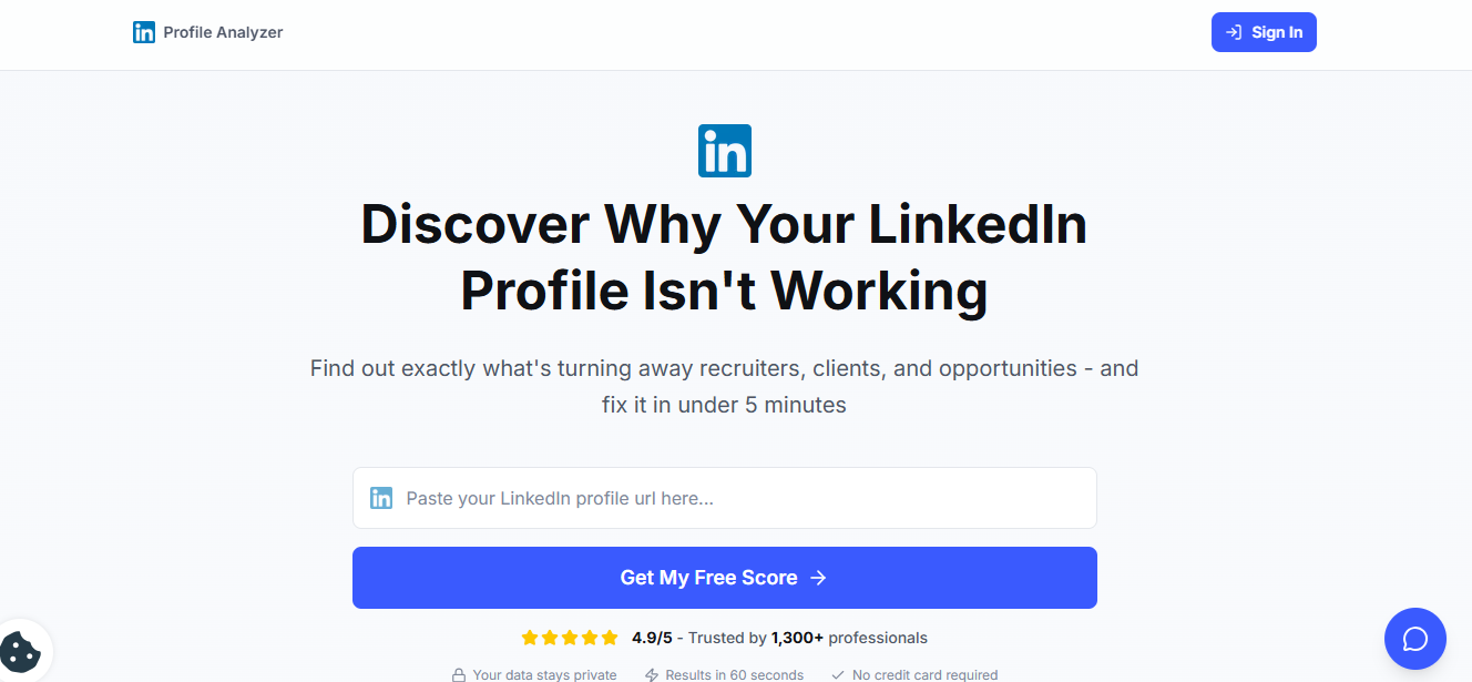 LinkedIn Profile Audit by HookTide