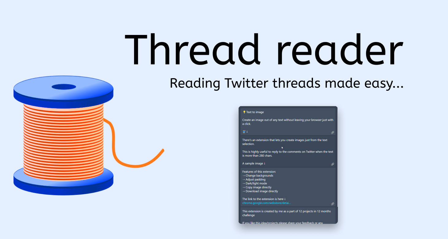 Thread reader extension